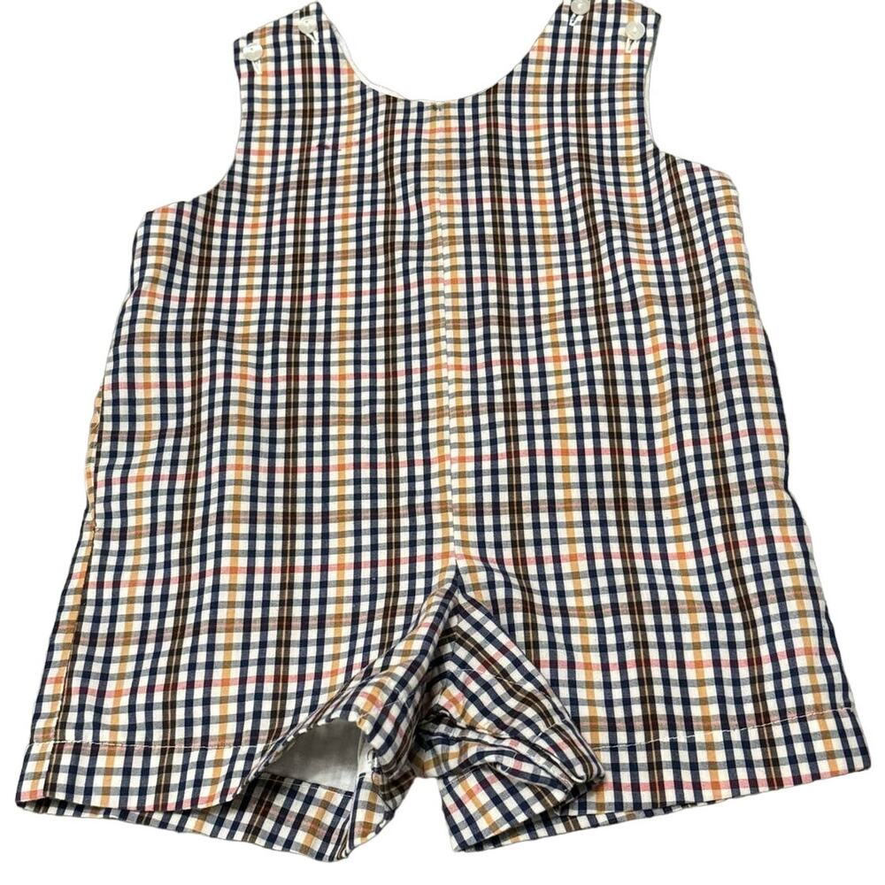 Sir John by Rosalina Boys Plaid Romper/Jumper/One Piece - 12 Months
